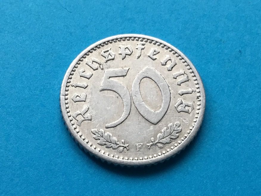 Tutti le monete: 50 Reichpfennig 1935 F. – Usato da St. Margrethen SG venduto da alfapeugeot10 2