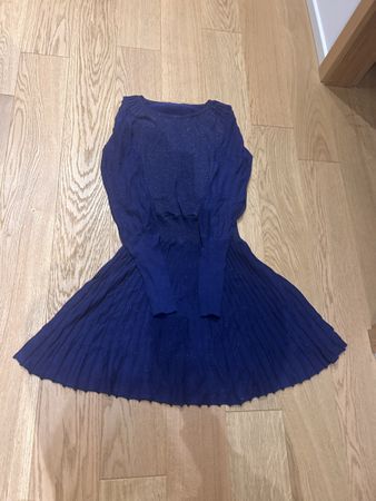 Elegant Blue Winter Dress - Perfect for the Season!