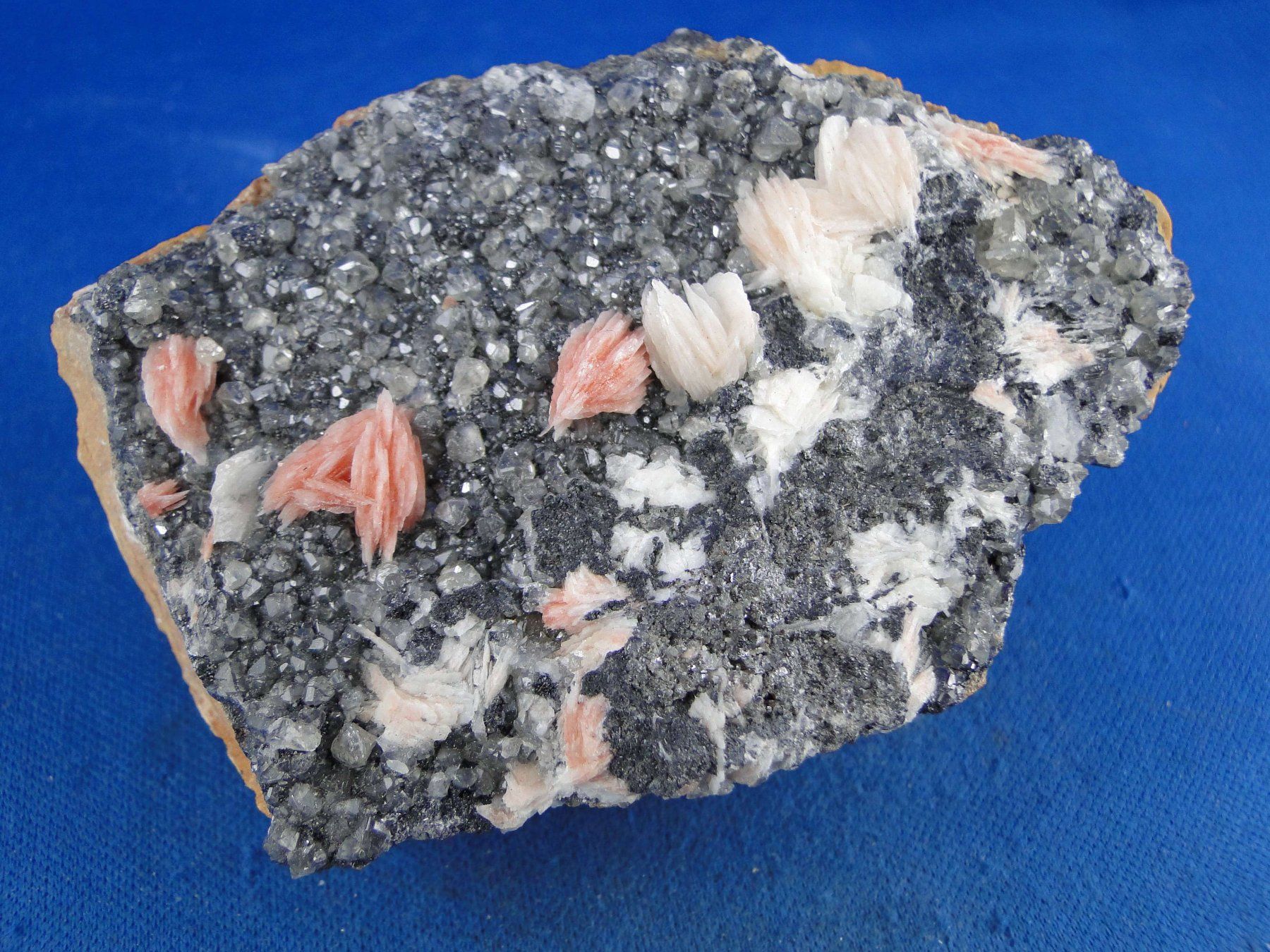 Minerali & Pietre curative: Cerussit mit Barit und Galena – Usato da Schinznach Bad venduto da Demerald 1