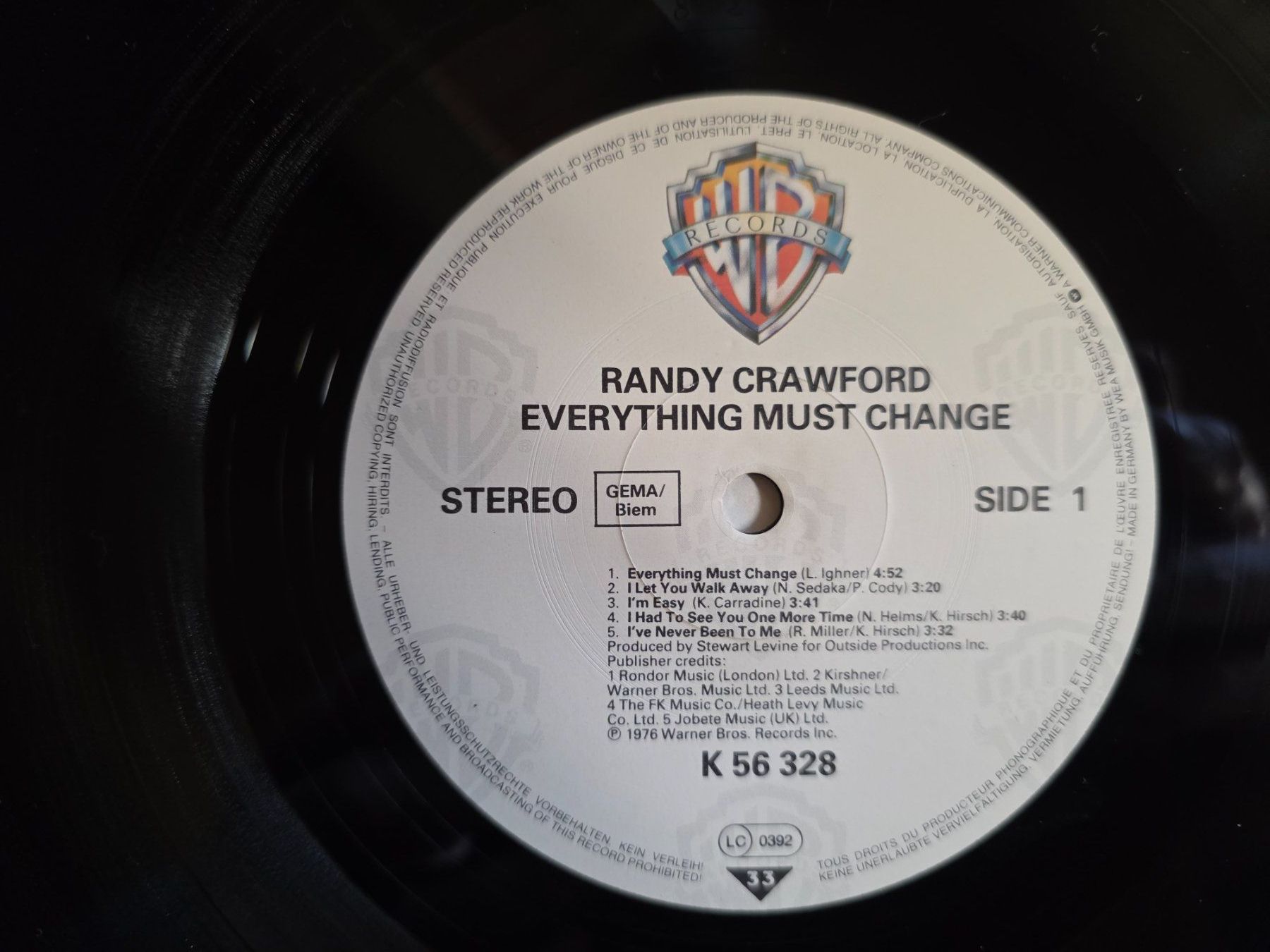 Dischi in vinile: Vinyl LP : Randy Crawford - Everything must Change - 1976 – Usato da Walterswil BE venduto da Lonitti 4