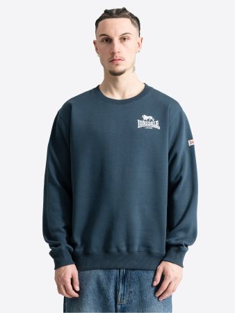 Lonsdale Haighton Sweatshirt Schwarz M Blau/Schwarz