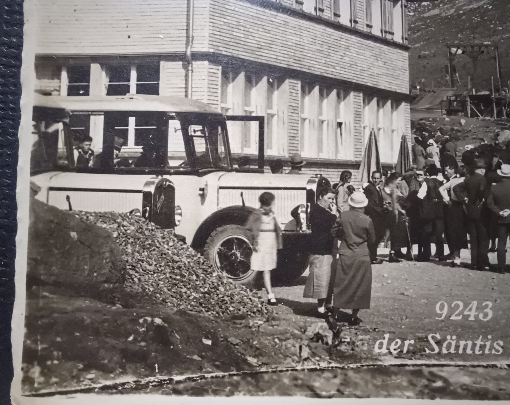 Cartoline postali: Oldtimer, Rest.+Talstation Säntis-Schwebebahn, Schwägalp, – Usato da Aarau Rohr venduto da mgvw 2