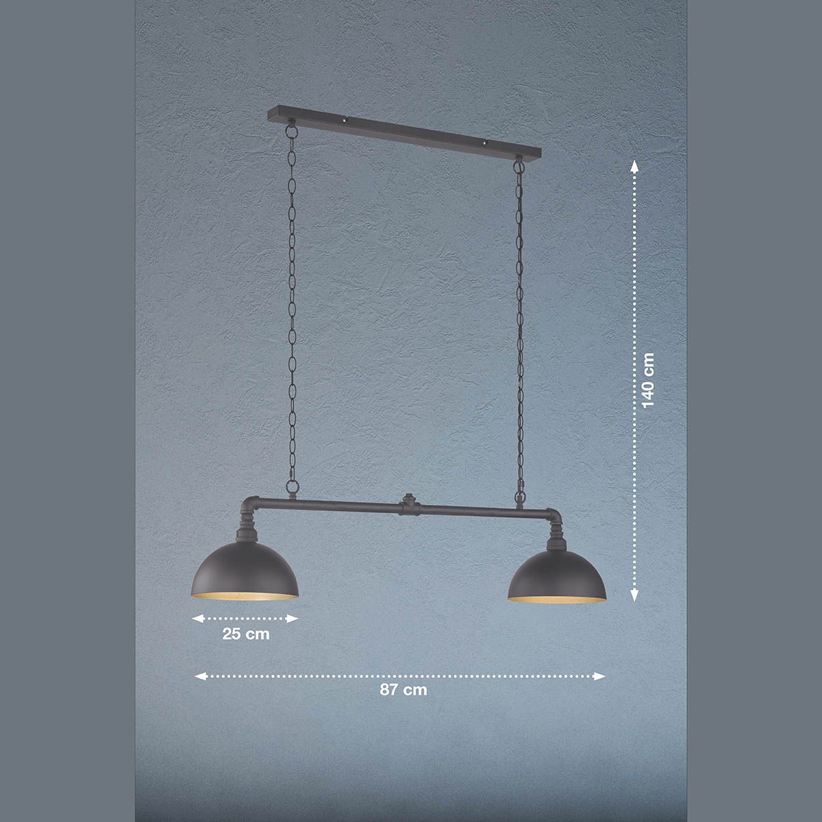 Lampadari & plafoniere: Pendelleuchte, Industrial-Look, Schwarz – Nuovo (secondo la descrizione) da Kreuzlingen venduto da Smart-Light 1