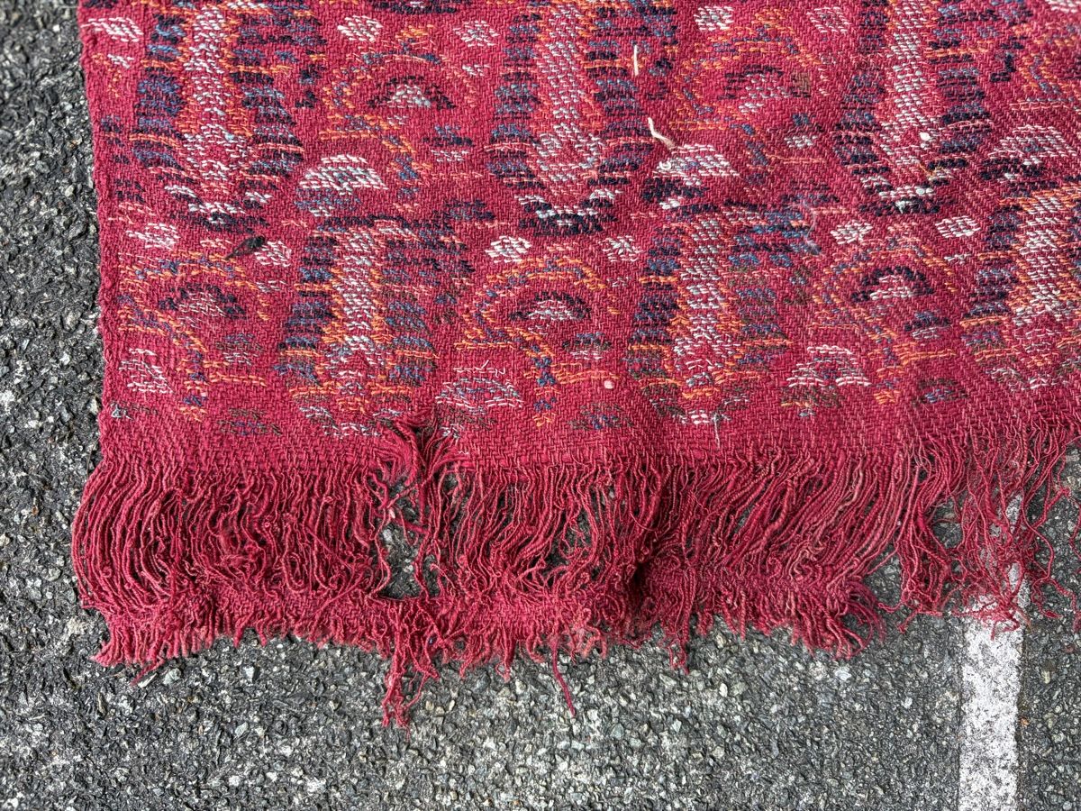 Foulard & Sciarpe: Antiker Kaschmirschal rot, mit Paisley Muster – Usato da Zürich venduto da mimikiki100 2