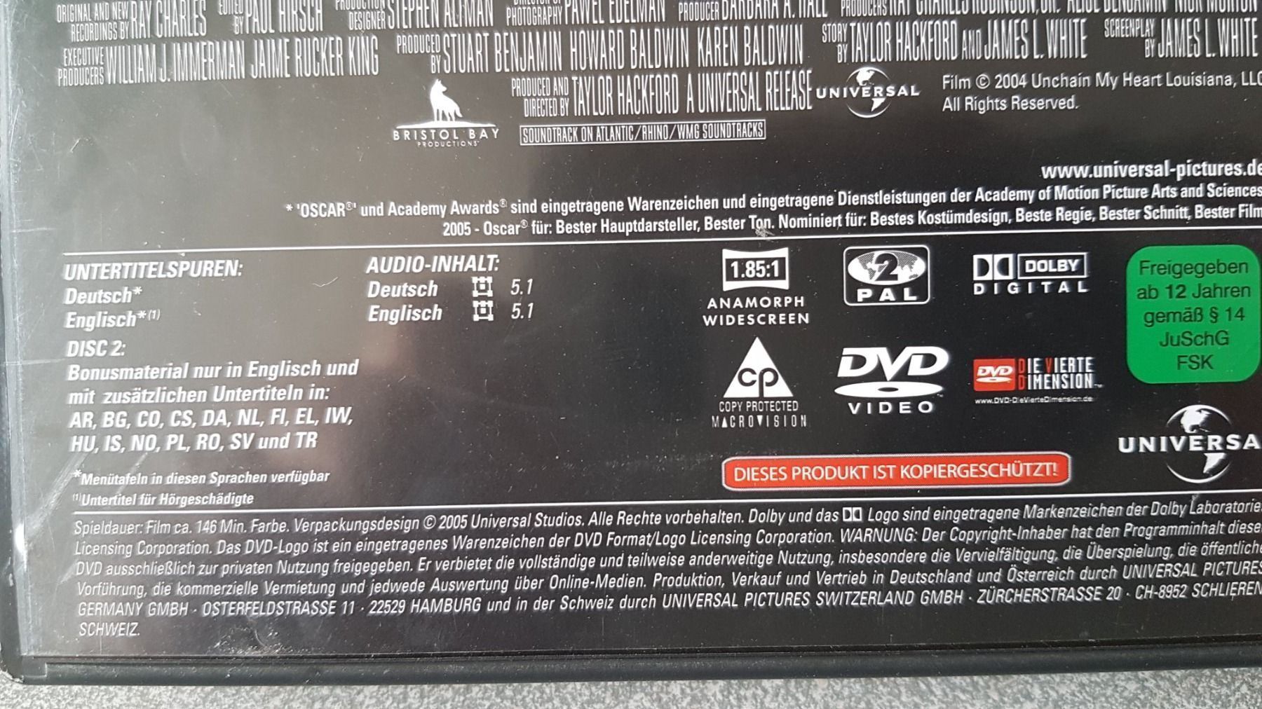 Alle DVDs: DVD Ray / Jamie Foxx – Gebraucht aus Oetwil am See von fineli2 1