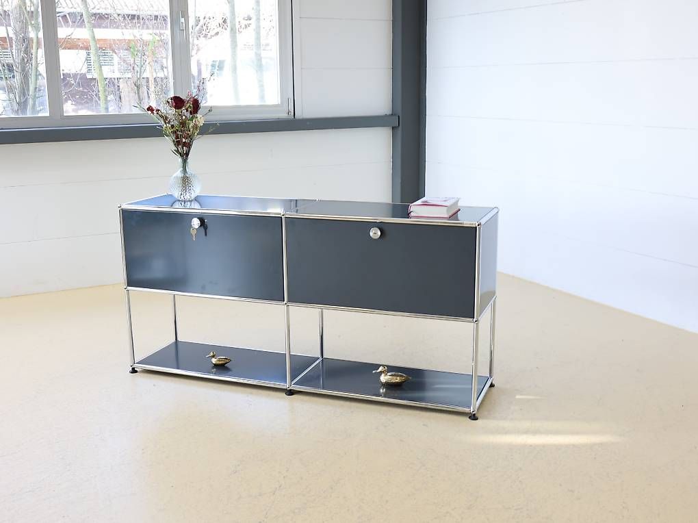 USM Cassettiere: USM Haller Sideboard Anthrazitgrau 2x2 – Usato da Meinisberg venduto da atelier_TILIJA 2