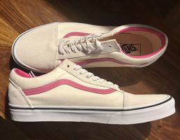 Vans Old Skool Sneakers Creme/Pink Grösse 46 neu