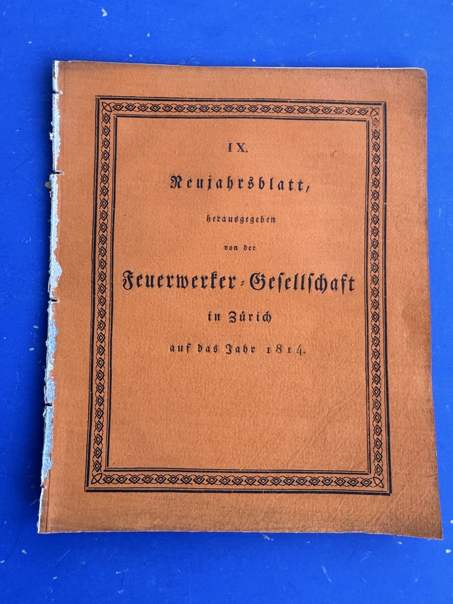 Libri: Feuerwerker-Gesellschaft 1814. Plan von Winterthur – Usato da Adliswil venduto da buch_und_kunst 1