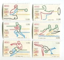 Briefmarken "Olympische Spiele". Mexiko.