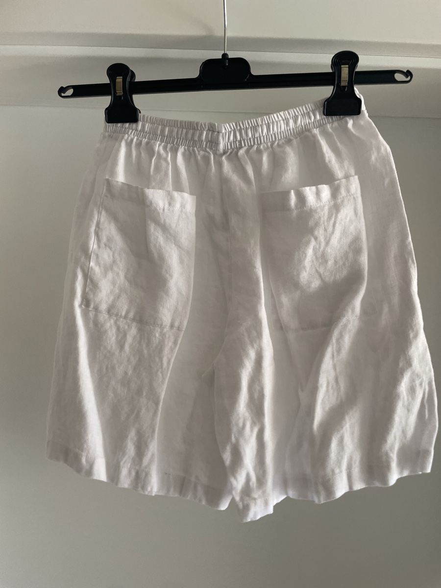 Pantalons: Shorts 100% lin blanc taille S – Neuf (Voir description) à Pâquier-Montbarry par mir_687p 1