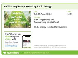 Mobiliar DayRave Tickets
