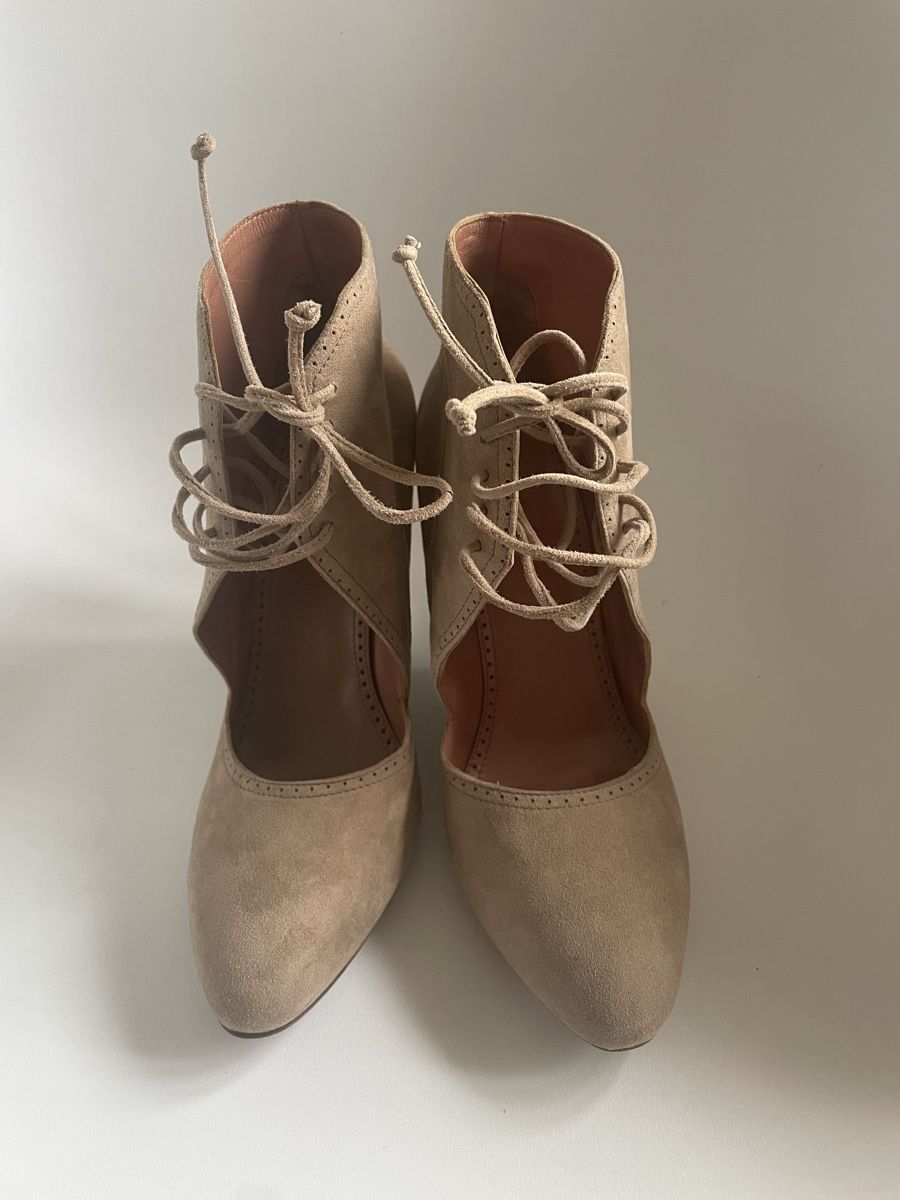 Scarpe da donna: Bottines compensées Alaïa beige 38,5 daim – Usato da Lausanne venduto da Charly_brune 1