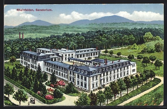 Cartoline postali: Rheinfelden, Sanatorium aus der Vogelsch – Usato da Berlin venduto da bartko-reher