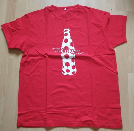 Coca-Cola Fussball T-Shirt EM 2008 rot Gr. XL
