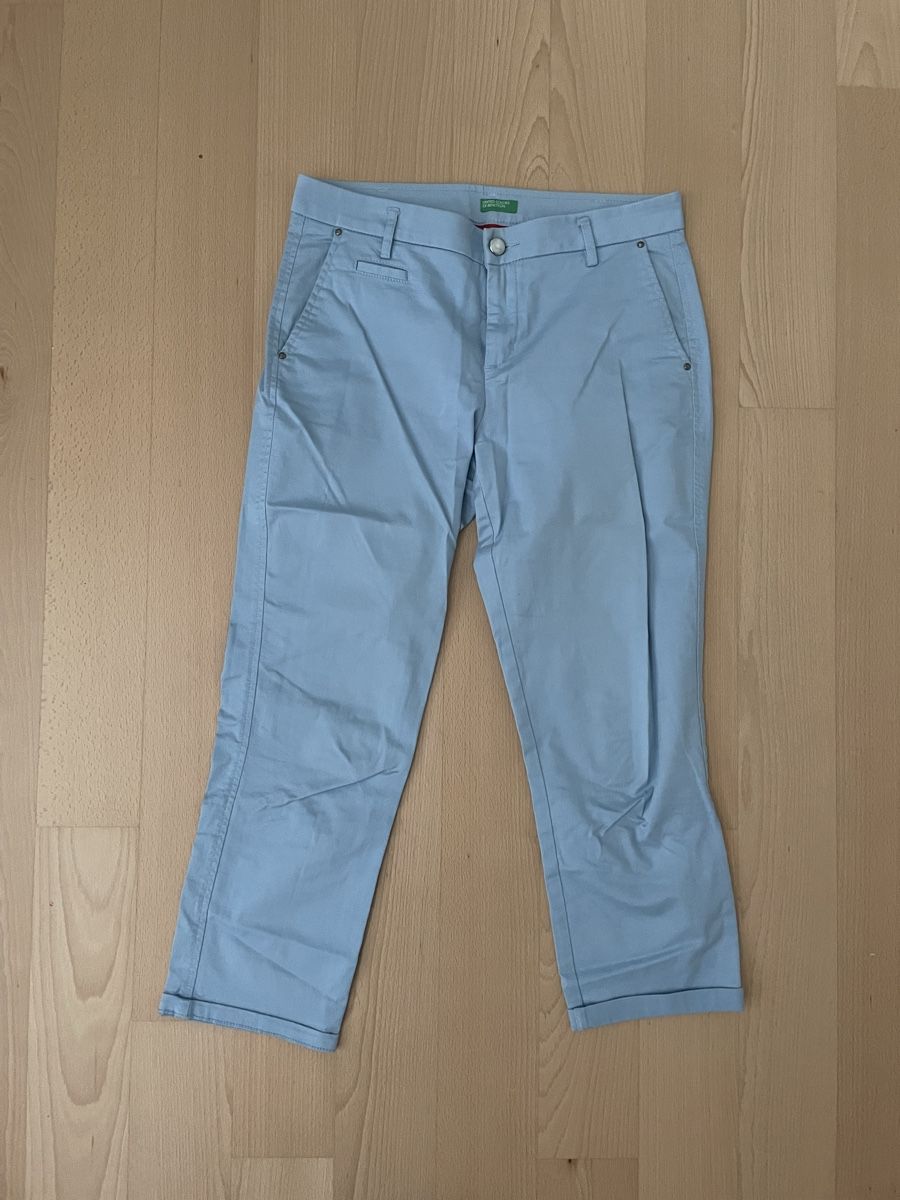 Benetton Pantaloni: Benetton Damenhose, hellblau, Gr. 34 – Usato da Bonstetten venduto da Aleksa75