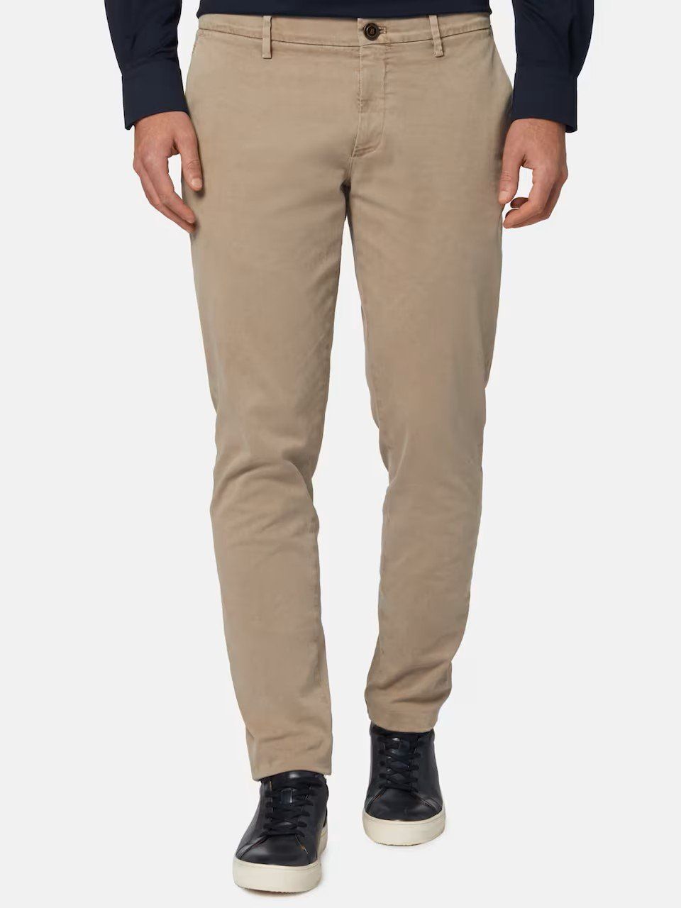 Boggi Pantaloni: Boggi Milano Regular Hose in Dunkelbeige – Usato da Bolligen venduto da gthom10 1