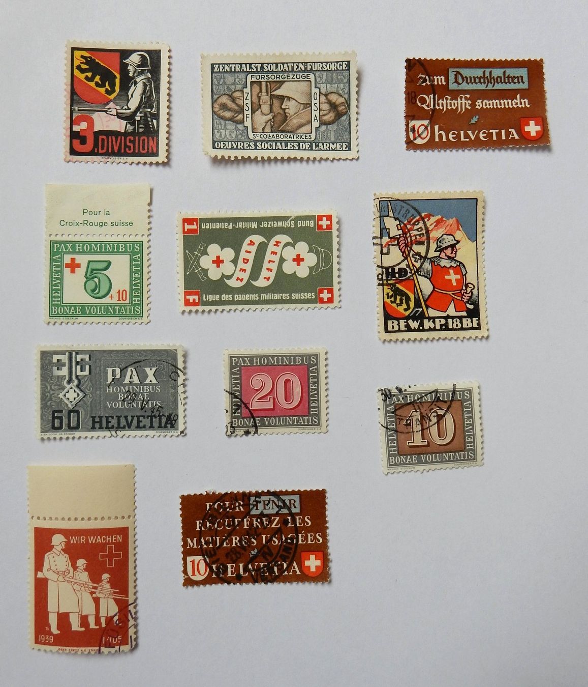 Tutti i francobolli: Konvolut von 11 alten Briefmarken – Usato da Burgdorf venduto da Joggigring