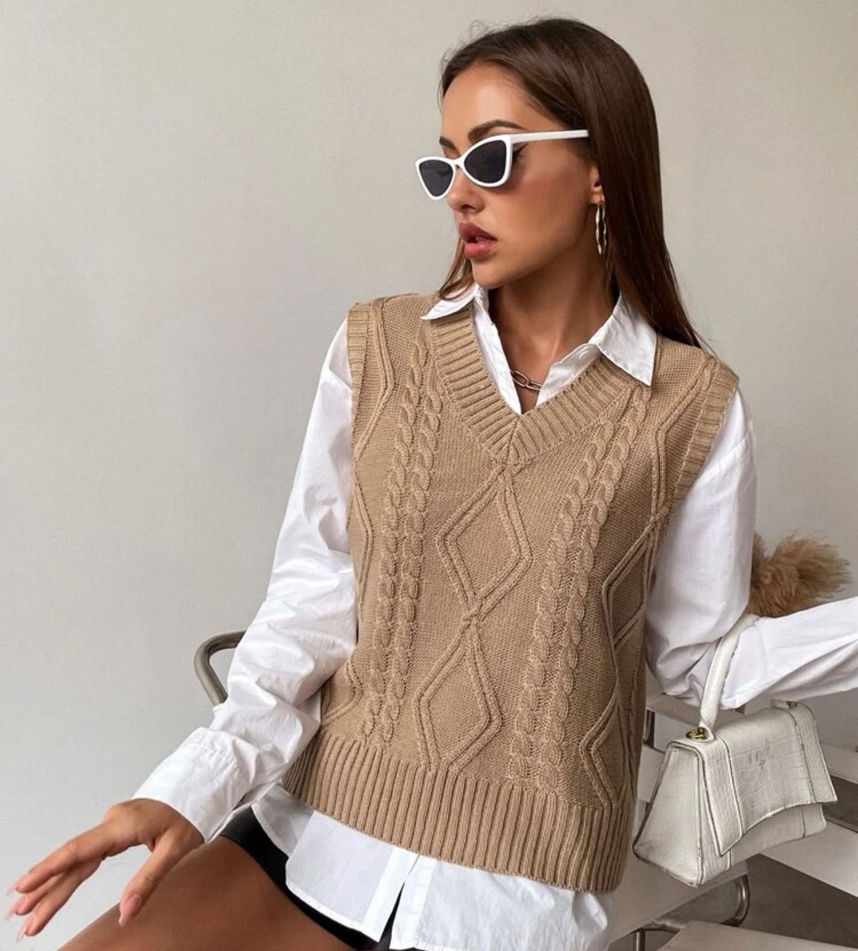 Shein Pullover & Sweatshirts: Strick Pullover Beige – Neu und originalverpackt aus Lengnau BE von b.bulduk