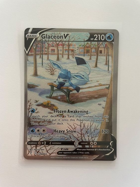 Pok Mon Evolving Skies Glaceon V Kaufen Auf Ricardo