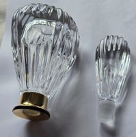 Grosser Flacon massiv Vintage  H 22 cm  Kristallglas 723 gr