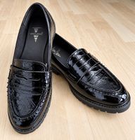 👟 Venturini Lack-Halbschuhe schwarz Gr. 37 elegant