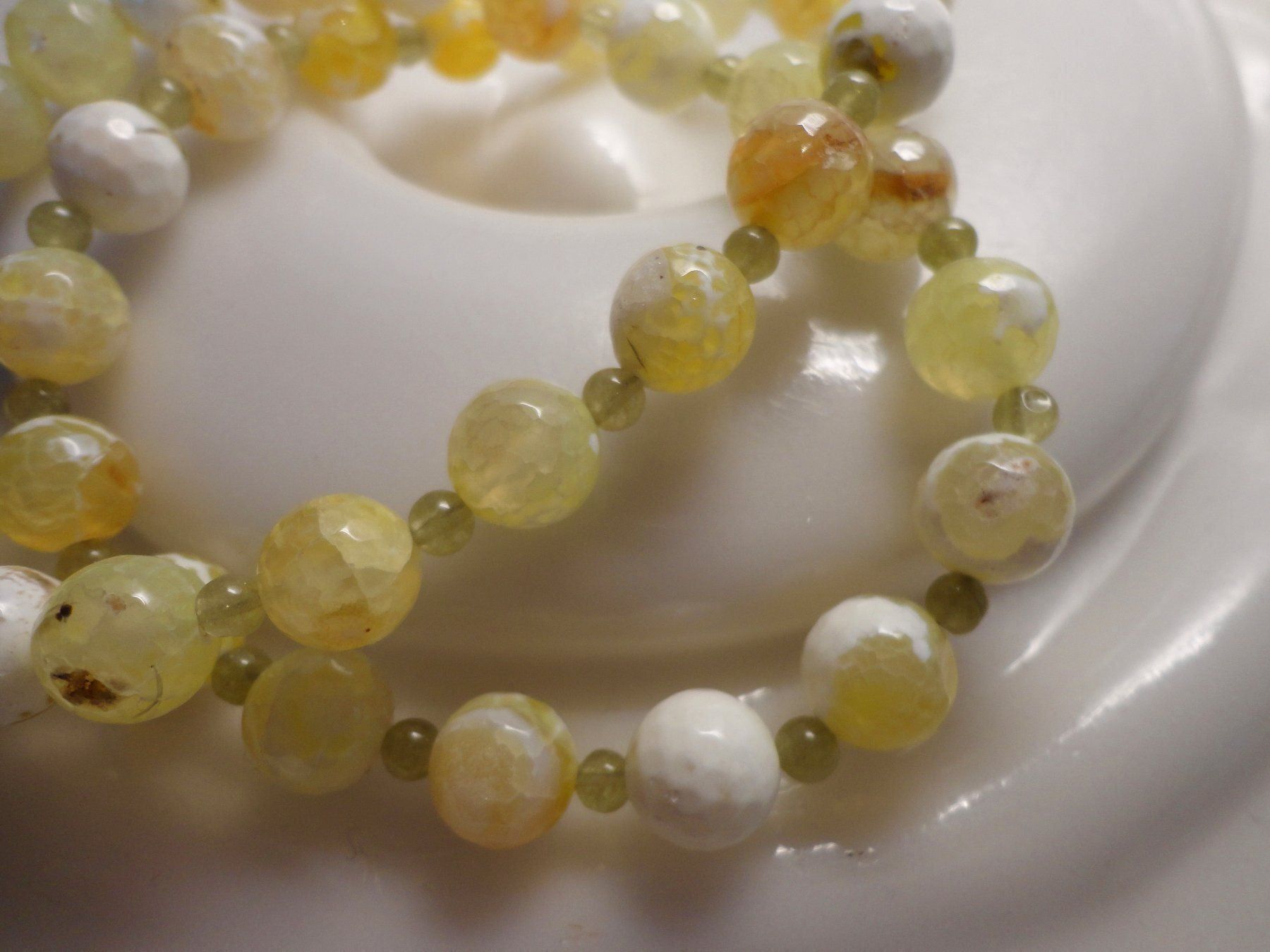 Catenine: Halskette - Prasiolith, Achat – Nuovo (secondo la descrizione) da Biberist venduto da tl-schmuck 3