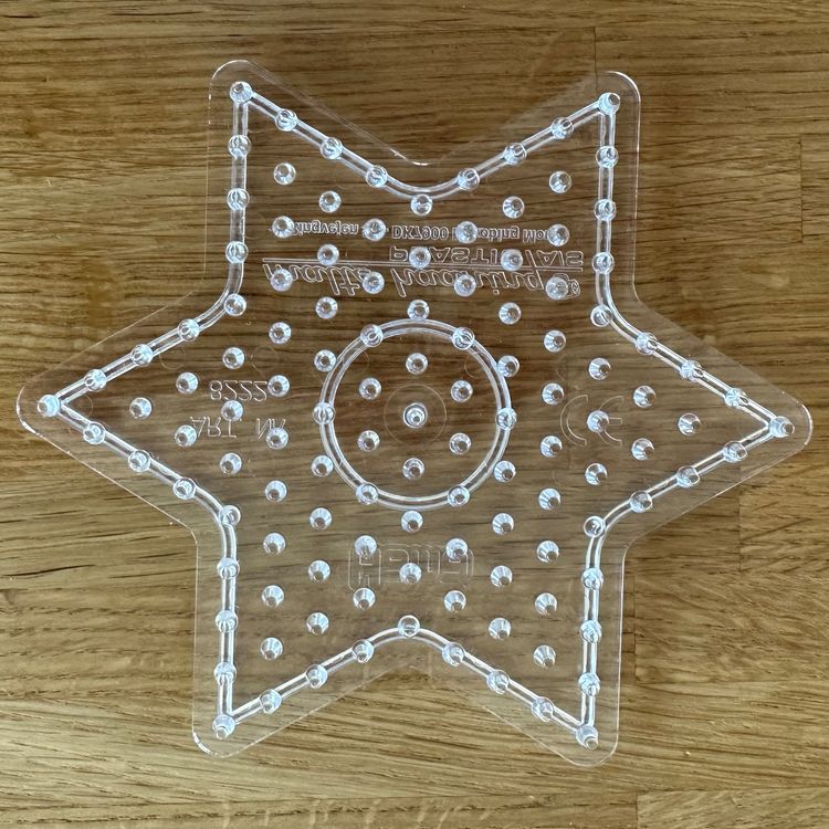 Hama Plaque pour perles à repasser 'Etoile', transparent