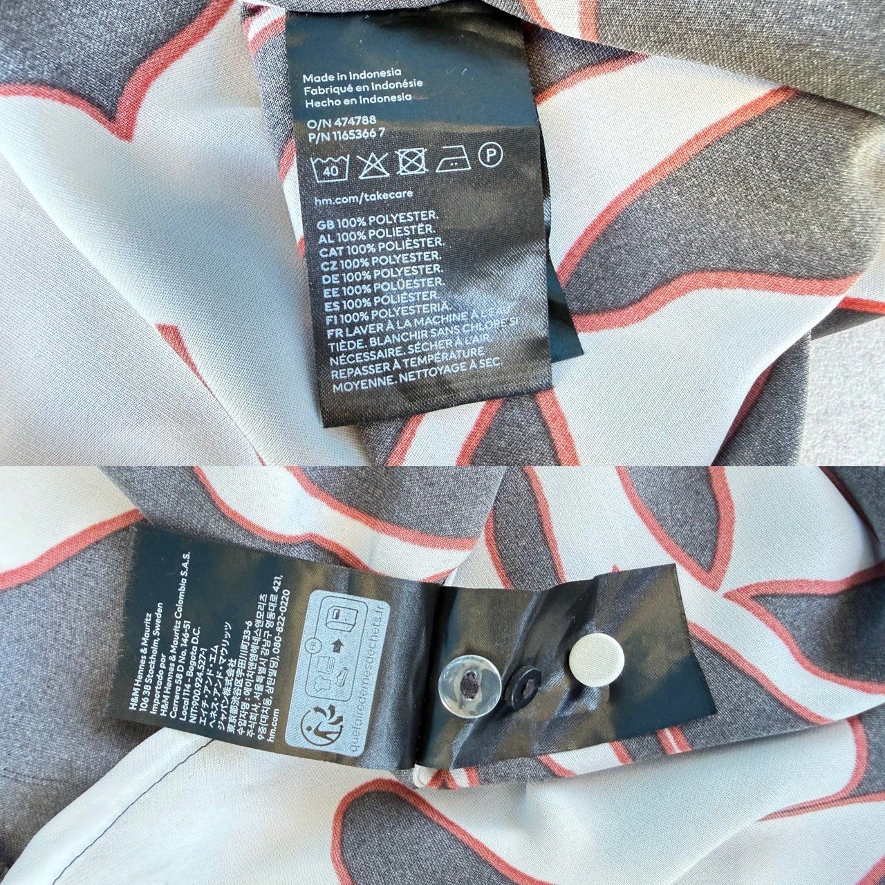 H&M Vestiti: Robe portefeuille imprimée H&M, comme neuve. – Usato da Thônex venduto da Suisse.Shopping 7