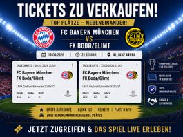 2 Tickets FC Bayern gegen Bodø/Glimt 10.09.2026 Block 102