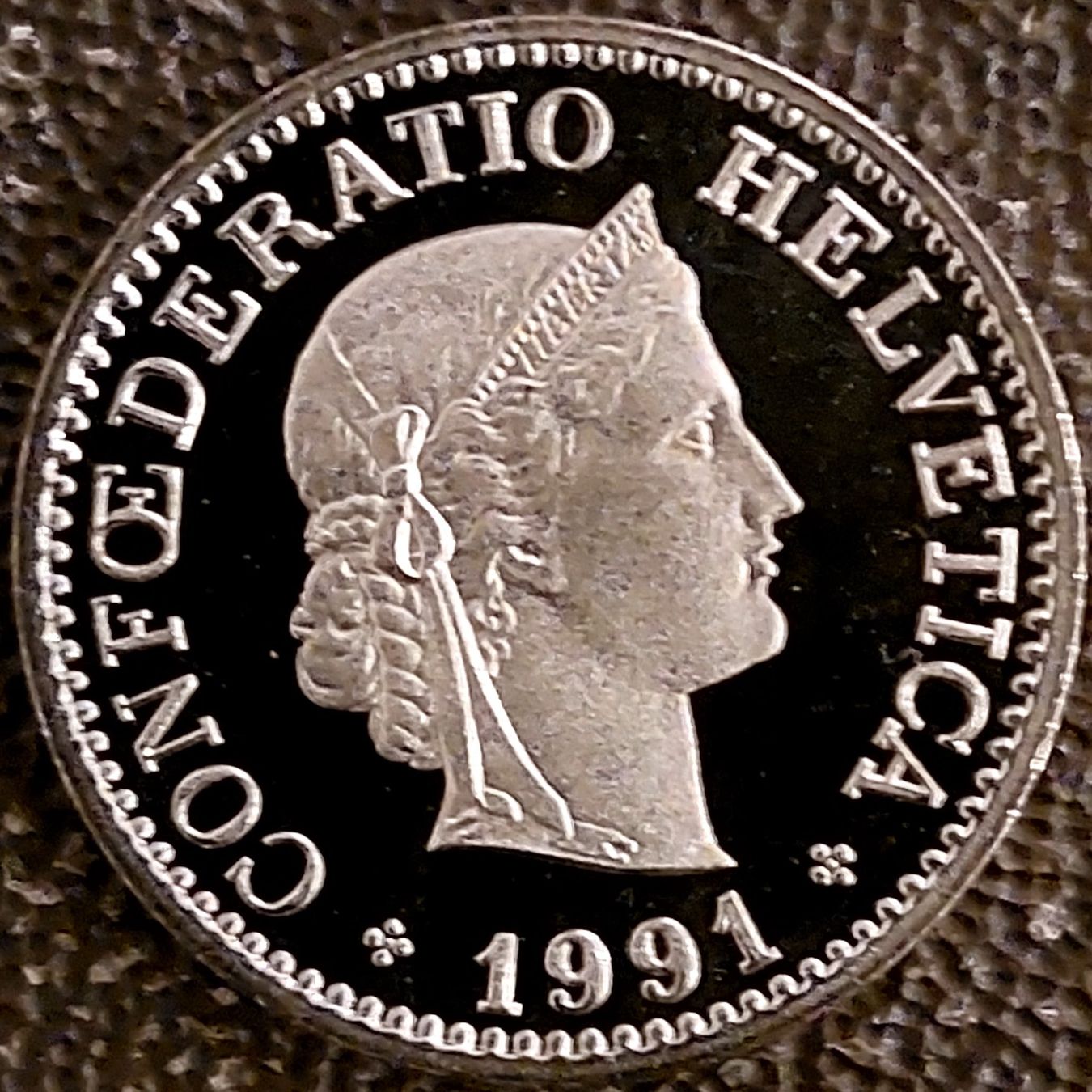 Tutti le monete: 10 Rappen 1991 stgl. / aus Münzsatz – Nuovo (secondo la descrizione) da Arch venduto da coinsandmore