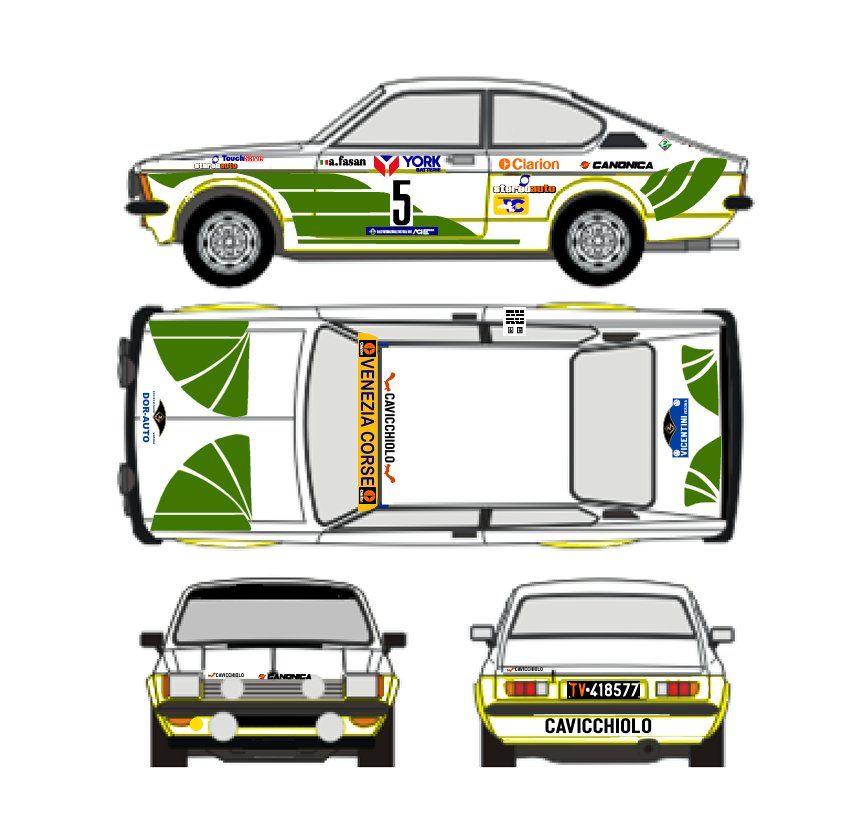 Sticker: DECALS 1/43 OPEL KADETT GT/E REGINATO – Nuovo (secondo la descrizione) da Lodrino venduto da gtv79 1