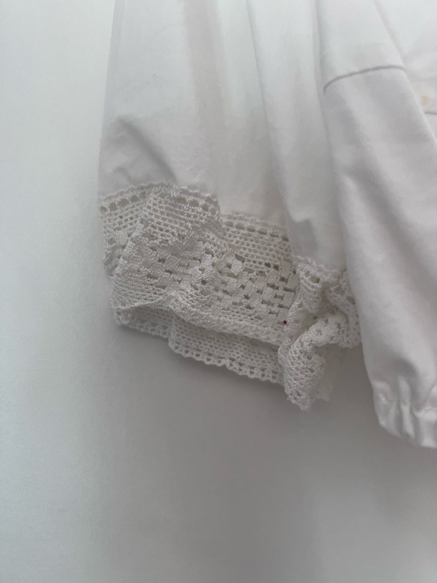 Camicette: Hammersschmid Trachtenbluse Weiss Gr. 44  – Usato da Unterterzen venduto da syllalex 2