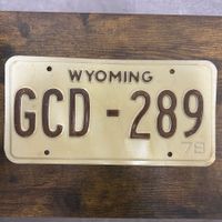 🇺🇸 1978 Vintage U.S. Autoschild - Wyoming GCD-289