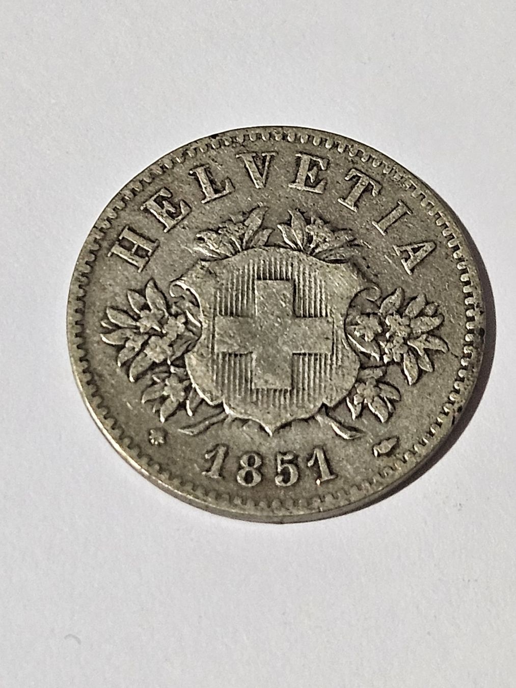 Tutti le monete: 20 Rappen 1851 – Usato da Pfäffikon ZH venduto da Melibol