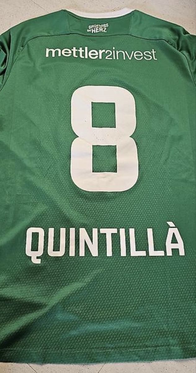 Canottiere & Pantaloni: FC St Gallen Cupfinal Trikot Quintilla #8 – Usato da Basel venduto da kleinerprinz 1