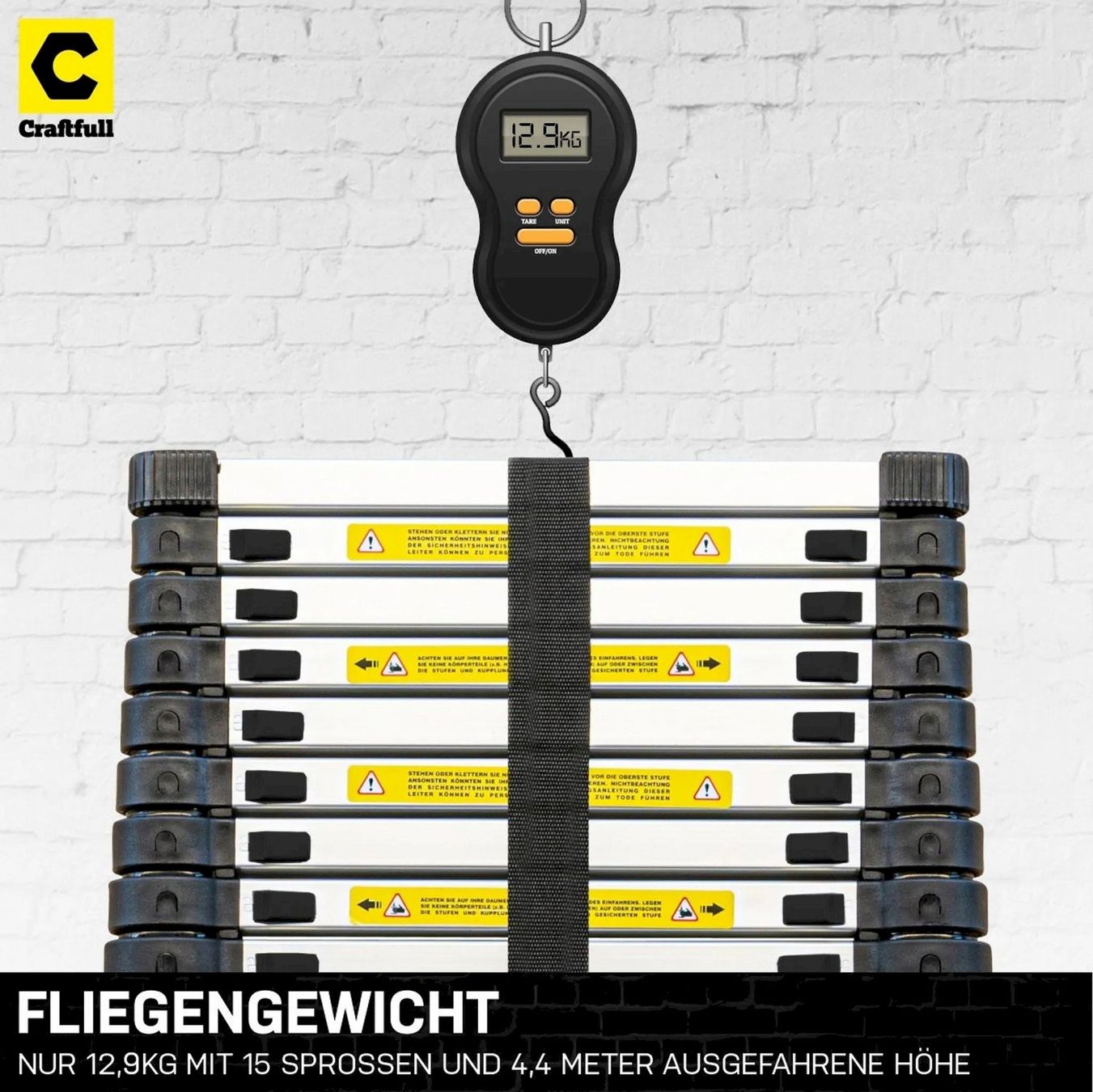 Leitern: Teleskopleiter CF-101B Soft-Close 2-4,4m – Neu und originalverpackt aus Bottighofen von zaap 3