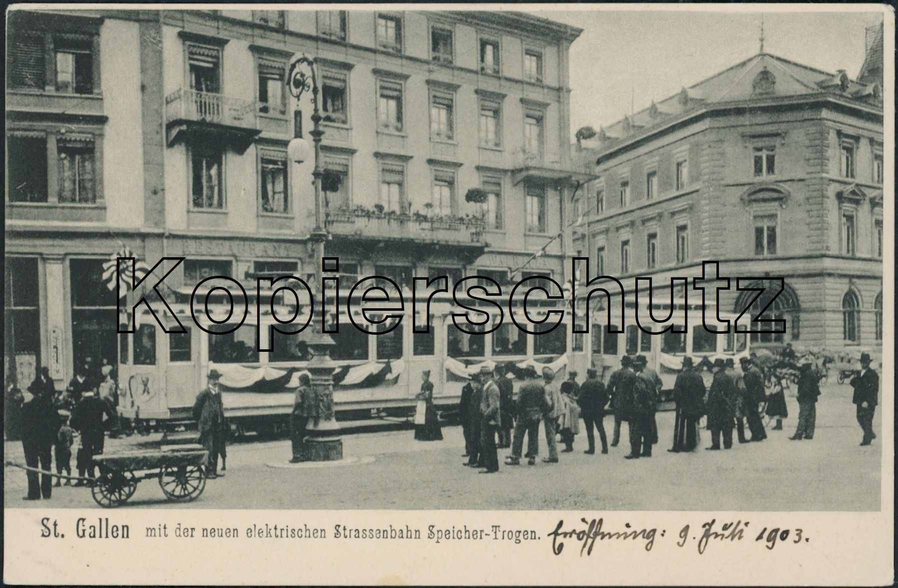Cartoline postali: SGS St. Gallen - Bahn TB - Tram – Nuovo (secondo la descrizione) da Schindellegi venduto da Jonathan77