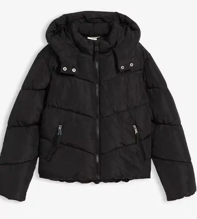 Warme gefütterte Winterjacke mit Kapuze Gr.146