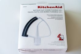 Batteur plat à bord flexible, KitchenAid (4.8L). Neuf.