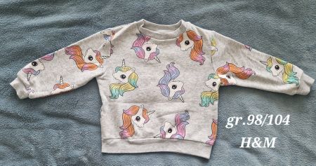 Pullover grösse 98/104 Einhorn