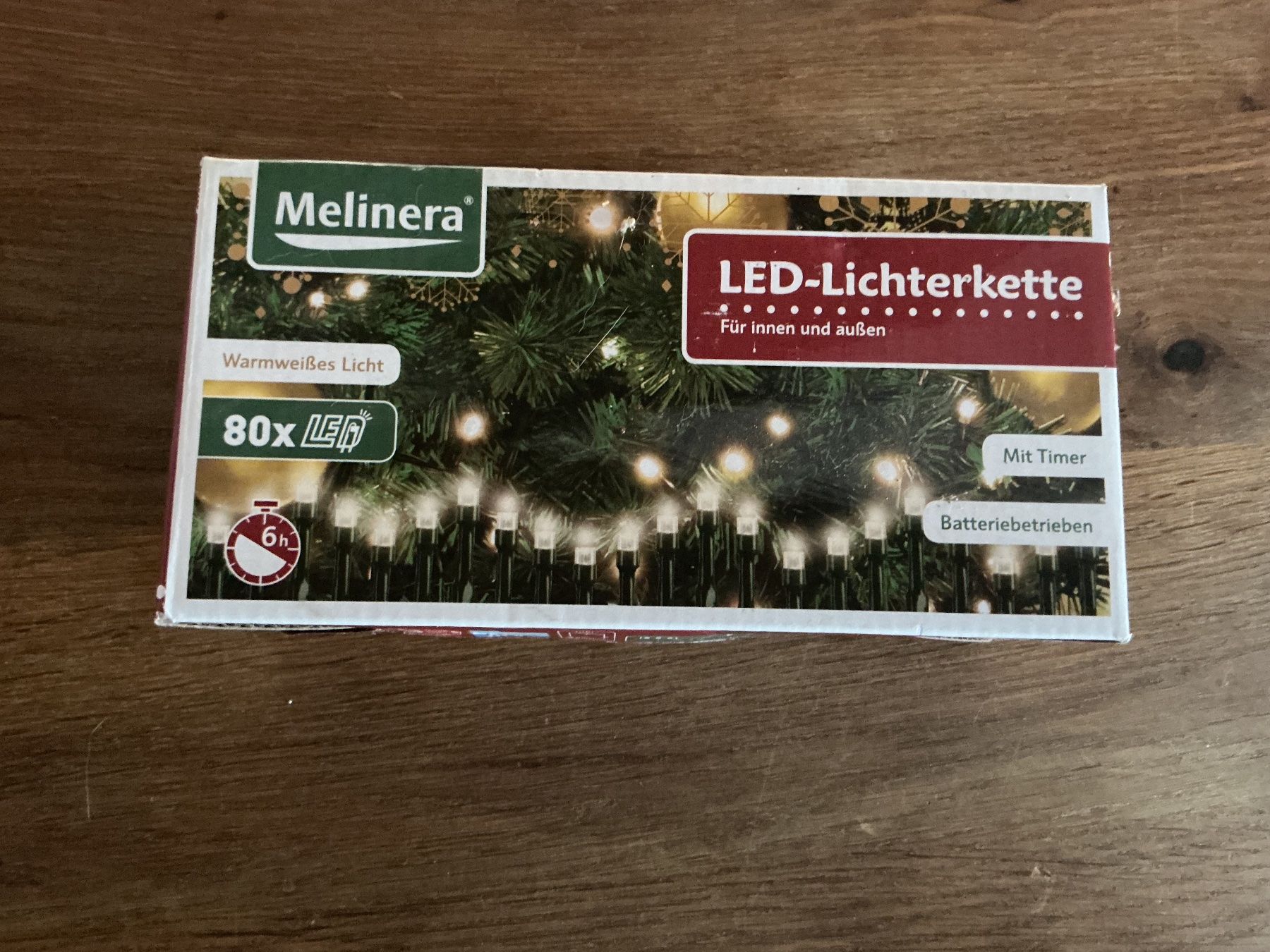 Ghirlande e barre luminose: Melinera LED-Lichterkette 80 LEDs warmweiss Neu/ OVP – Nuovo e nell'imballaggio originale da Gretzenbach venduto da Winery