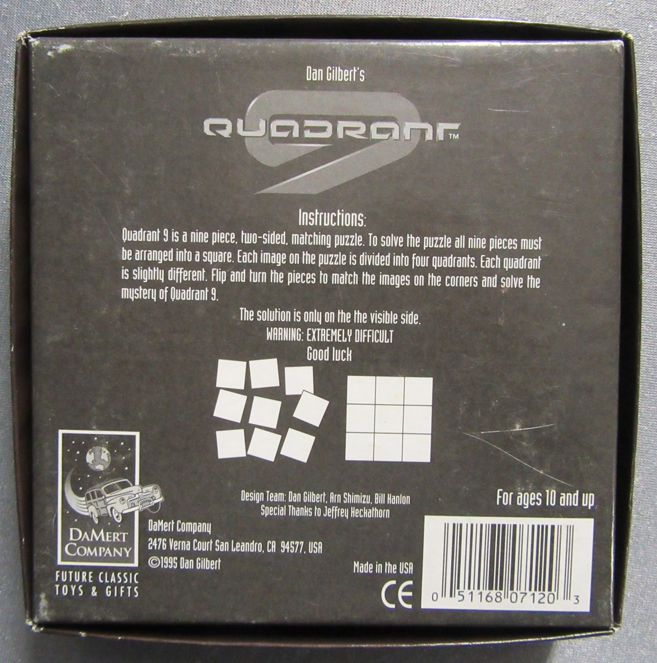Spiele: Dan Gilbert's Matching Puzzle - Quadrant - Made in USA – Gebraucht aus Auenstein von  1