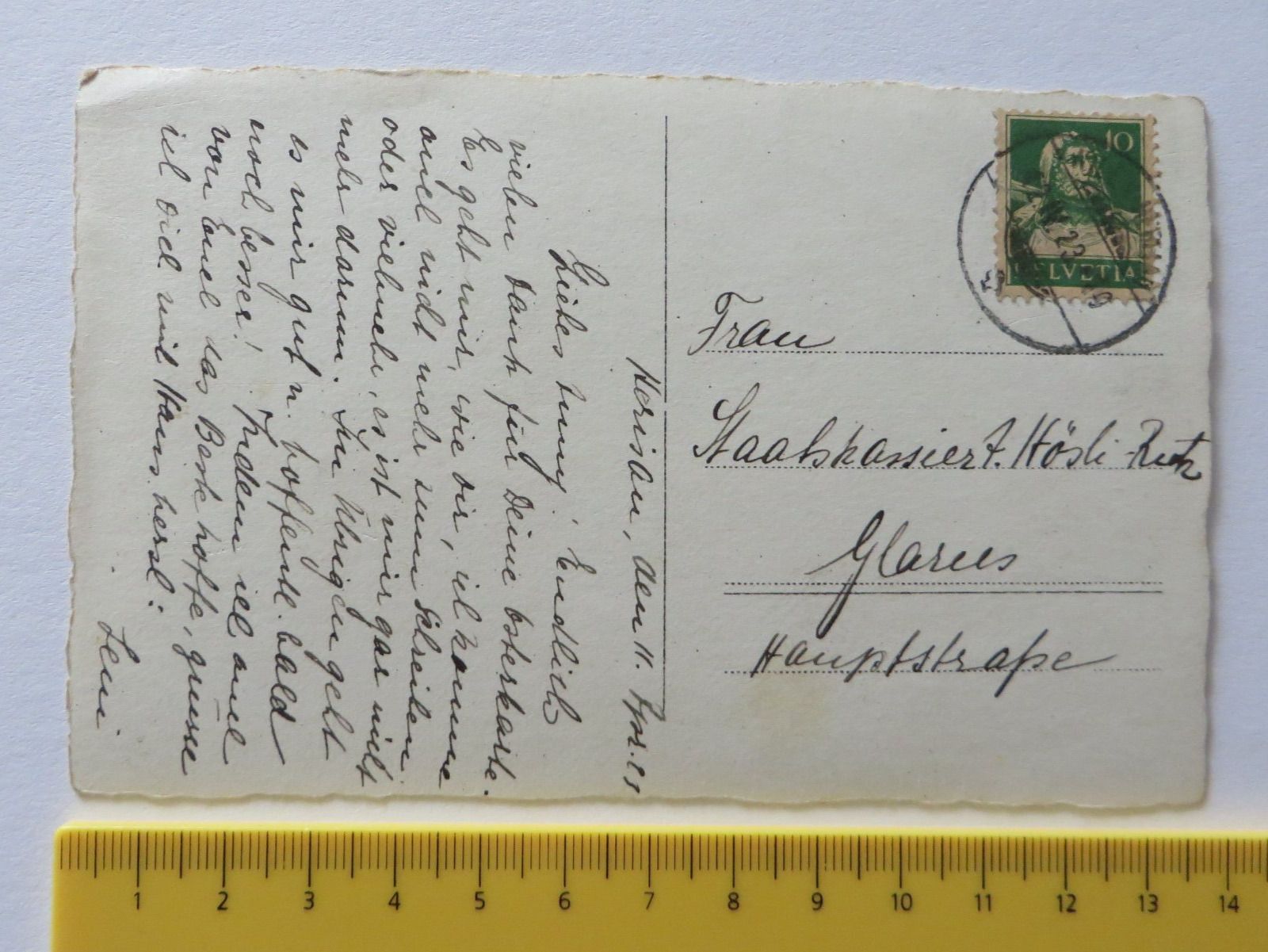 Cartoline postali: ALTE ANSICHTSKARTE, 3872 FÄHLENSEE MIT ALTMANN, 1923 – Usato da Neuhausen am Rheinfall venduto da Arielle55 1