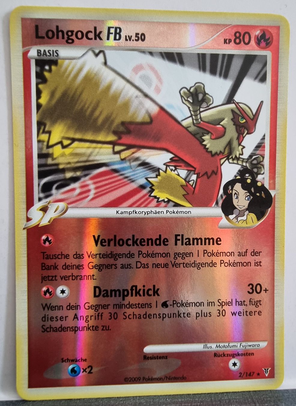 Pokémon Sammelbilder & Trading cards: Pokémon Lohgock reverse Holo 2009 - Platin DE 2/147 – Gebraucht aus Roggwil BE von S_Cards