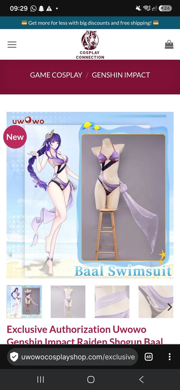 Maillots de bain & Bikinis: Raiden swimsuit Cosplay – Neuf avec emballage d'origine à Niederweningen par Piplup 4