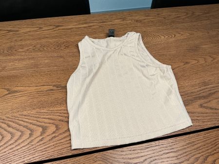 Damen Tanktop gerippt beige Farbe Gr.S