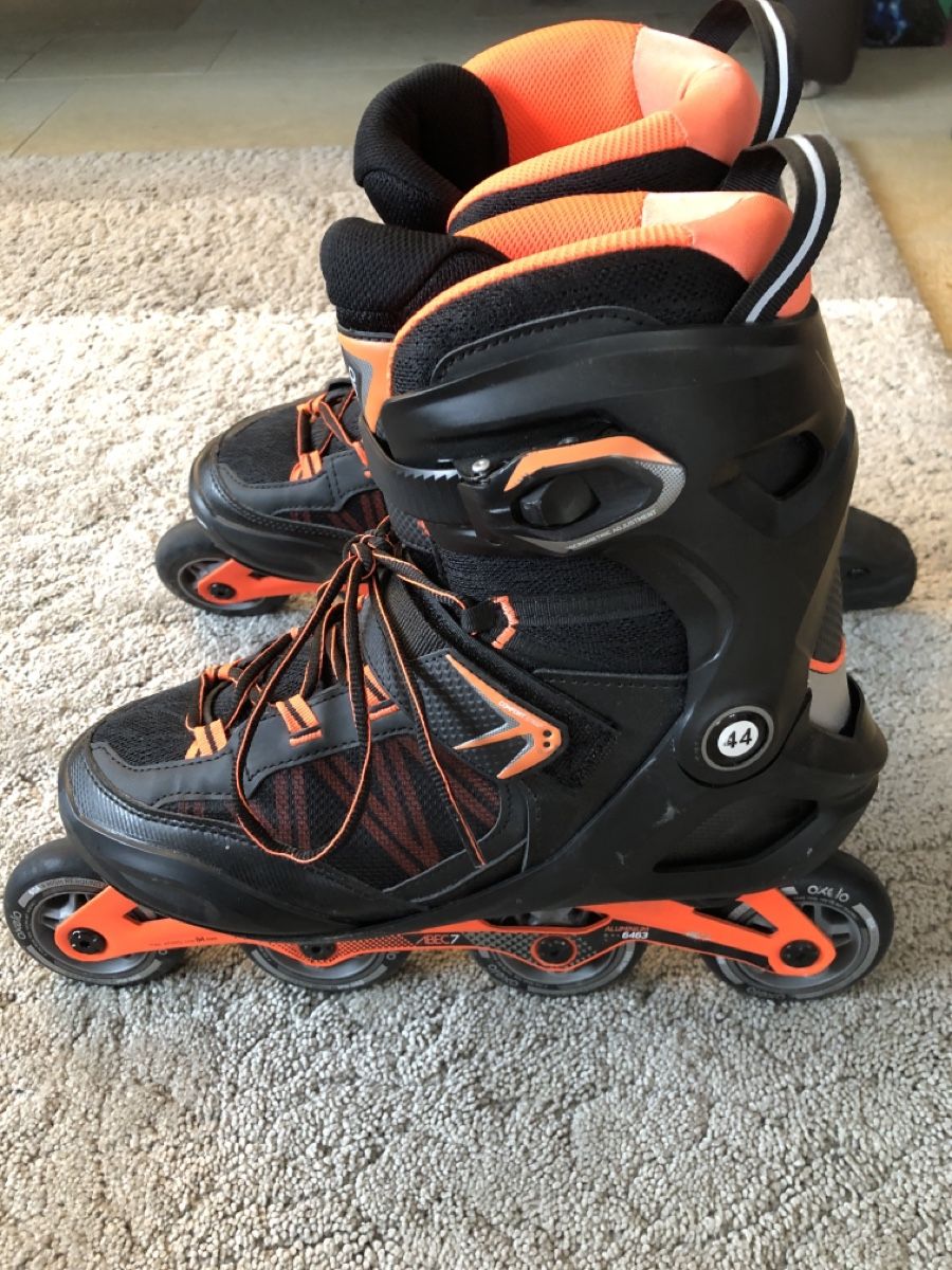 Oxelo Pattini in linea & Pattini a rotelle: Oxelo Inline Skates FIT500 Grösse 44 – Nuovo (secondo la descrizione) da Attelwil venduto da Canelle67 1