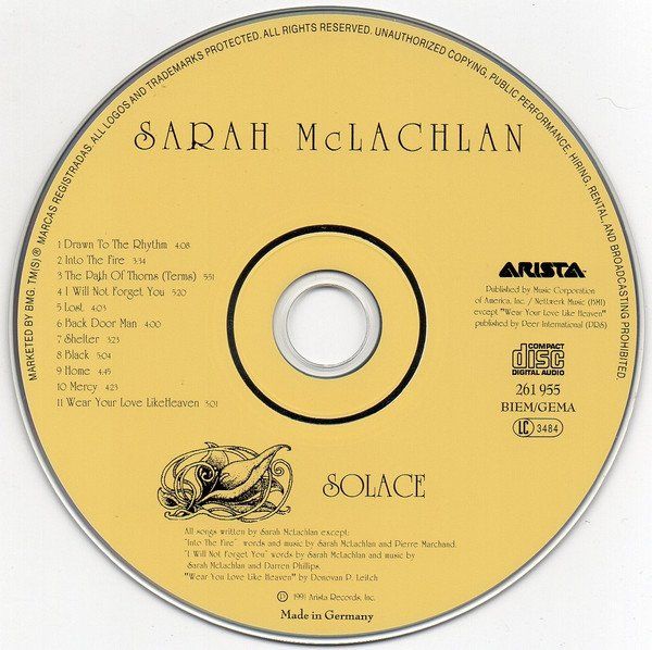 CDs: Sarah McLachlan - Solace – Gebraucht aus Unterbäch von waqil 2