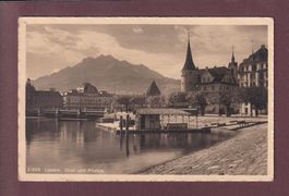 LUZERN - Quai - Pilatus - 1912