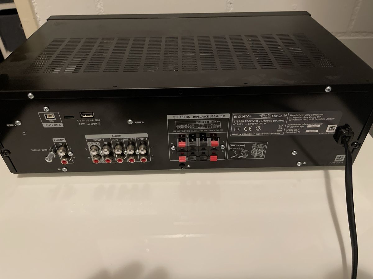 Sony Ricevitori: Stereo Receiver Sony STR-DH190 Bluetooth – Usato da Unterkulm venduto da AnoliOccasion 4